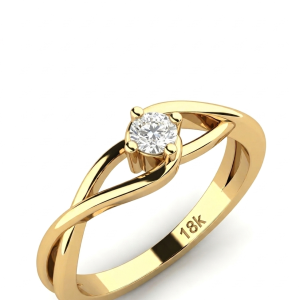 Anillo de compromiso de oro de 18k - BBVA10