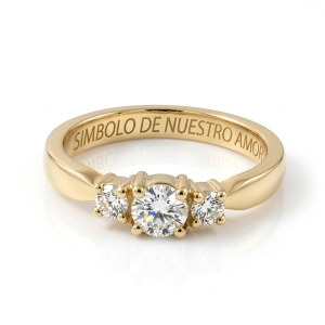 Anillo de compromiso de oro 18k - BBVA10