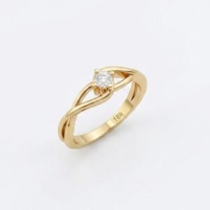 Anillo de compromiso de oro de 18k - BBVA10
